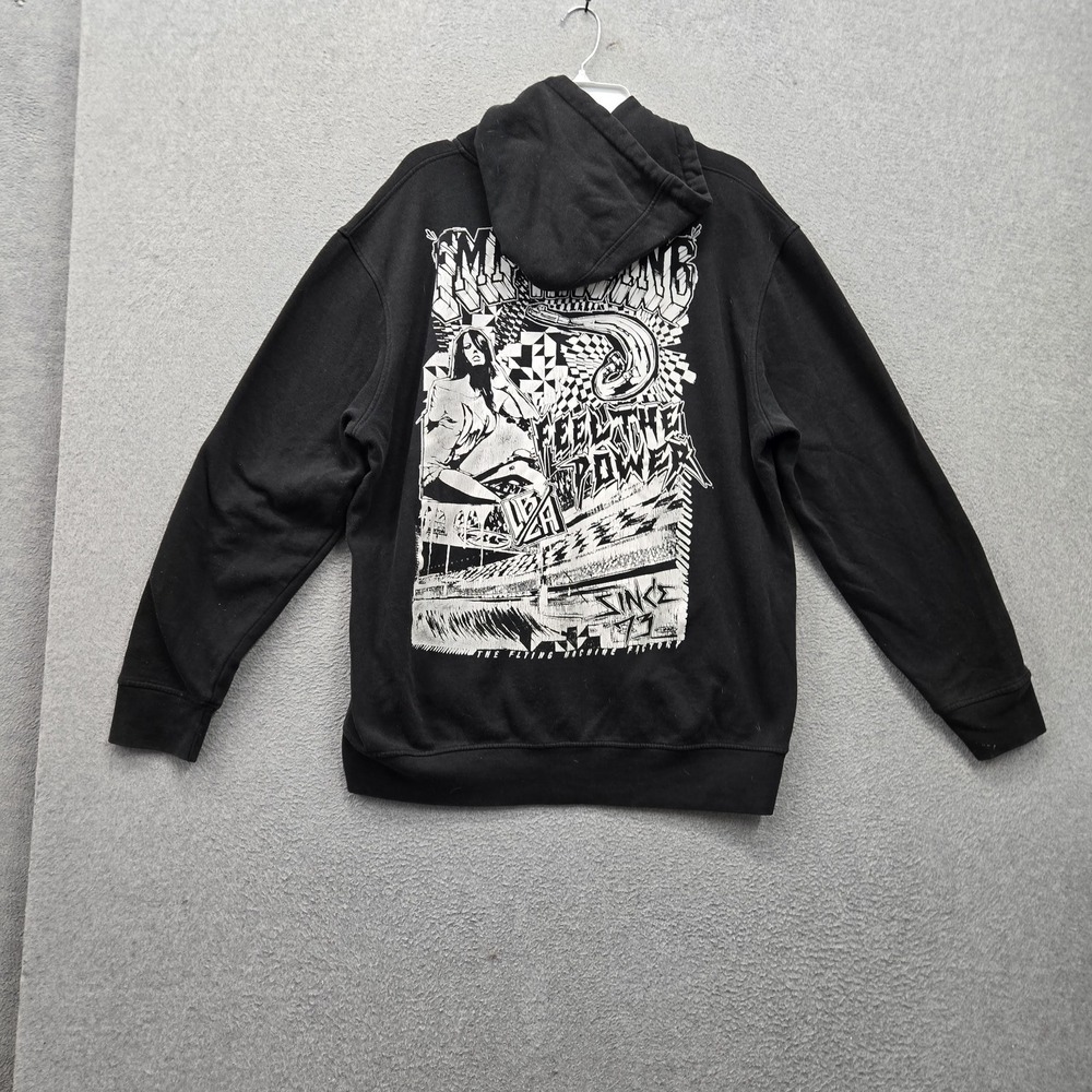 FMF Racing Men Hoodie XL Black Feel The Power Fleece FMF Logo Y2K Grunge